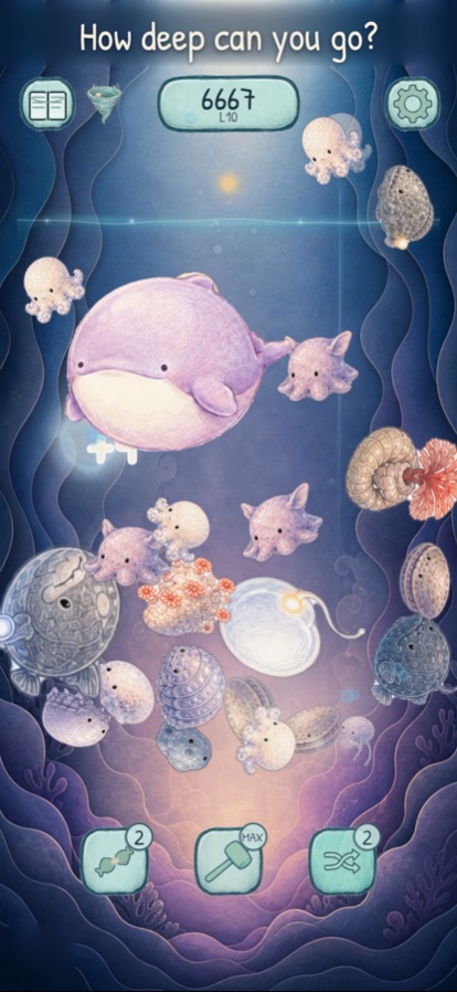 The whale at the bottom